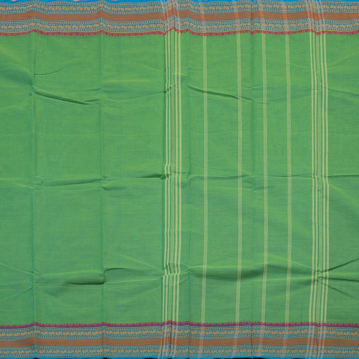 Hayagrivas Handloom Pure Cotton Saree in Refreshing Sea Green KBE104D3-66