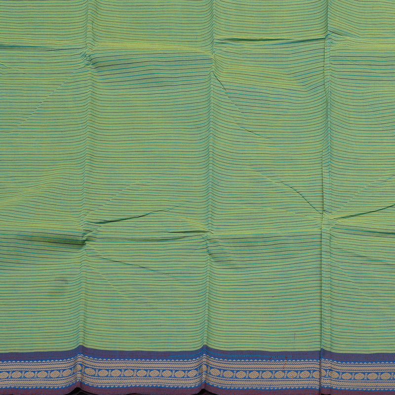 Hayagrivas Handloom Pure Cotton Saree in Soothing Sea Green KBE104D3-68