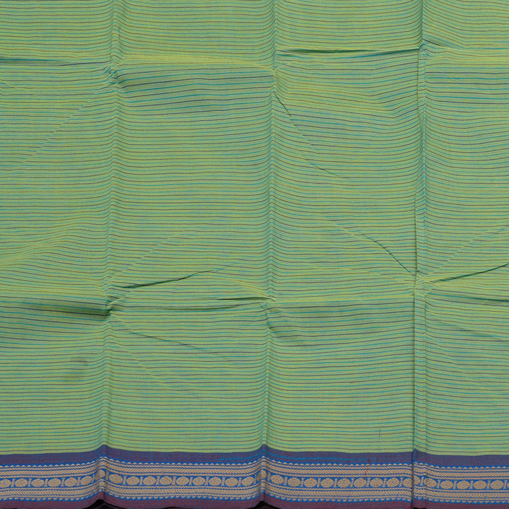 Hayagrivas Handloom Pure Cotton Saree in Soothing Sea Green KBE104D3-68