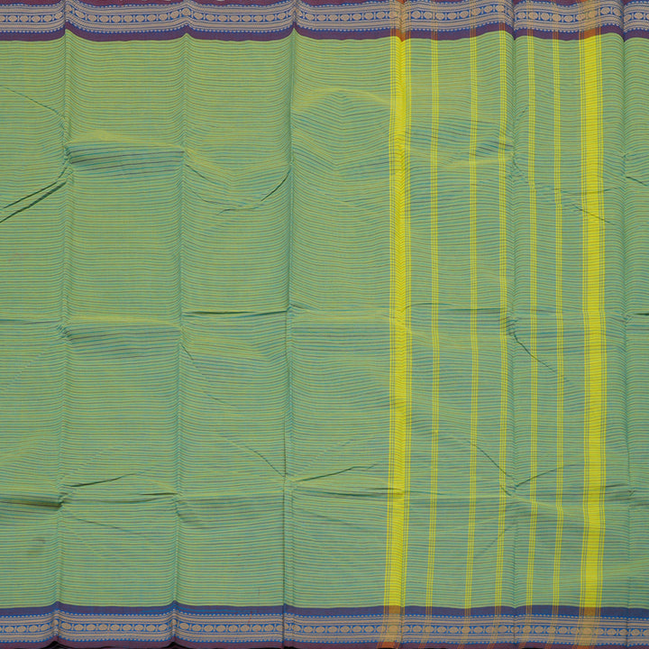 Hayagrivas Handloom Pure Cotton Saree in Soothing Sea Green KBE104D3-68