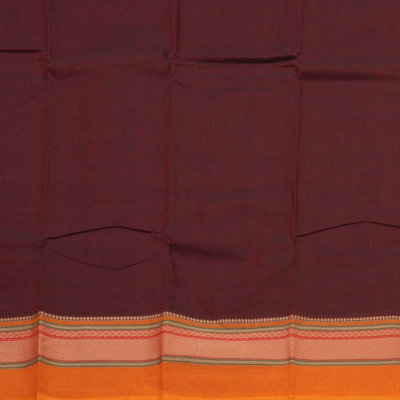 Hayagrivas Handloom Pure Cotton Saree in Classy Wine Maroon KBE104D3-7