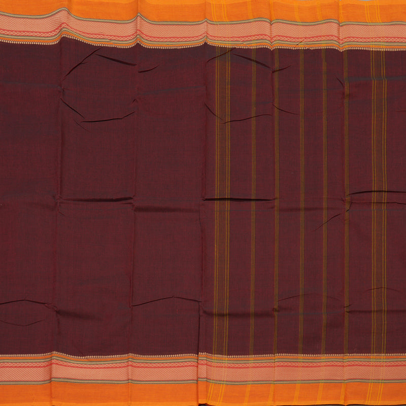 Hayagrivas Handloom Pure Cotton Saree in Classy Wine Maroon KBE104D3-7