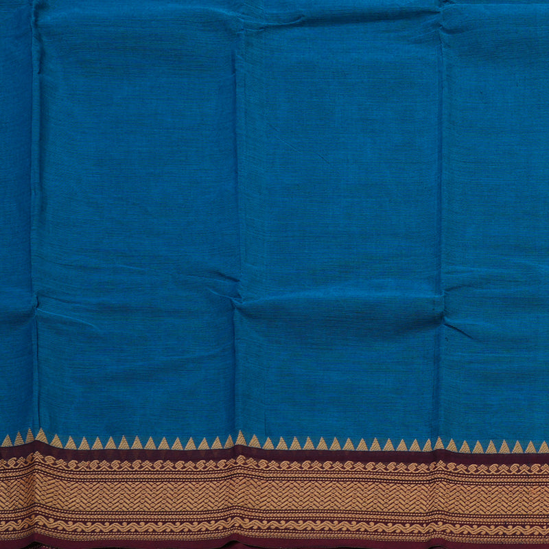 Hayagrivas Handloom Pure Cotton Saree in Gorgeous Sky Blue KBE104D3-70