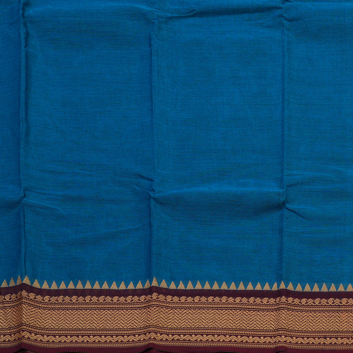 Hayagrivas Handloom Pure Cotton Saree in Gorgeous Sky Blue KBE104D3-70