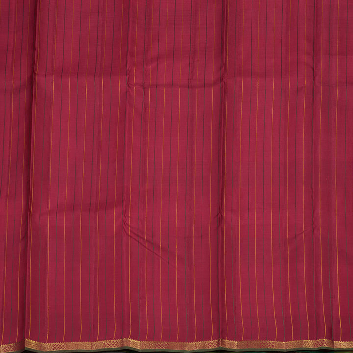 Hayagrivas Handloom Multicolour Checks Kanjivaram Silk Saree with Small Border KBE1050I11-1