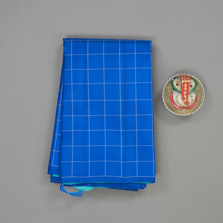 Hayagrivas Handloom Royal Blue Kanjivaram Silk Saree KBE1051I1-2