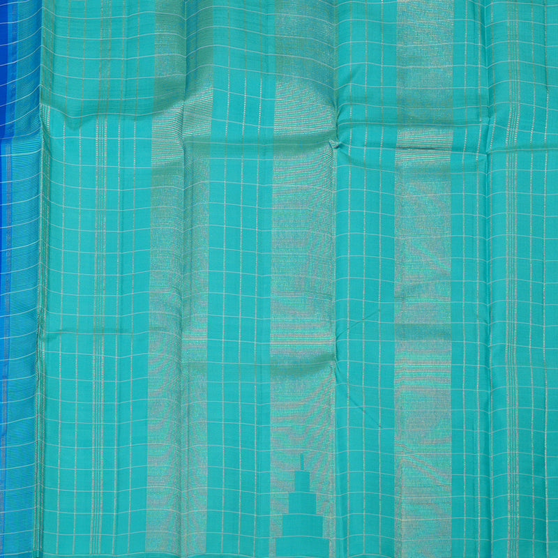 Hayagrivas Handloom Royal Blue Kanjivaram Silk Saree KBE1051I1-2