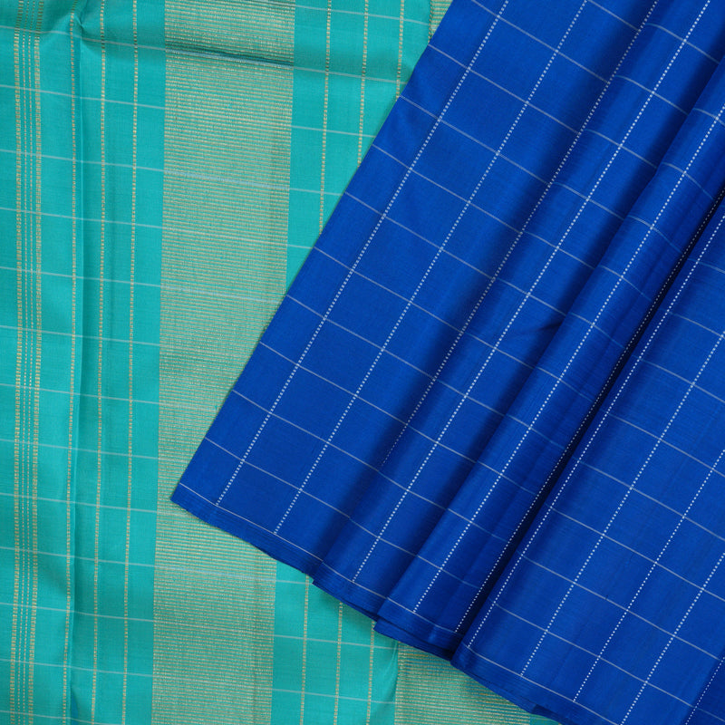 Hayagrivas Handloom Royal Blue Kanjivaram Silk Saree KBE1051I1-2