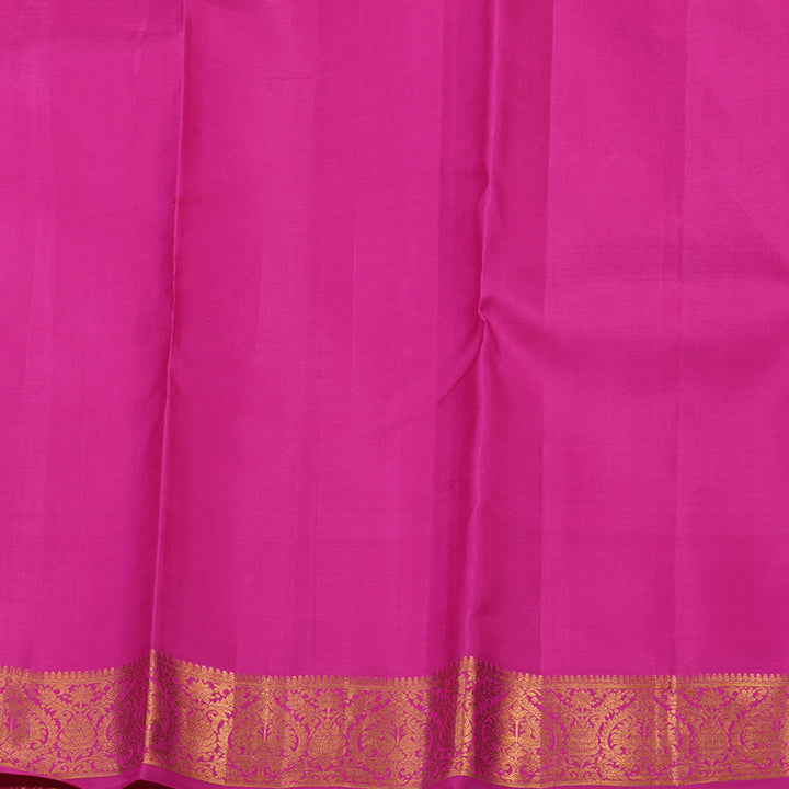 Hayagrivas Handloom Magenta Pink Kanjivaram Silk Saree KBE1057I3-1