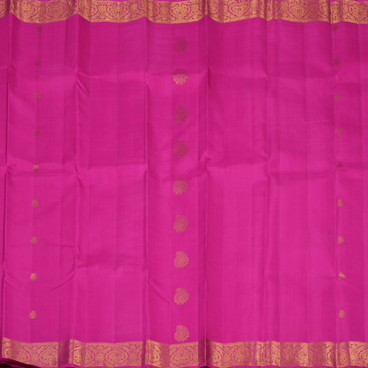 Hayagrivas Handloom Magenta Pink Kanjivaram Silk Saree KBE1057I3-1
