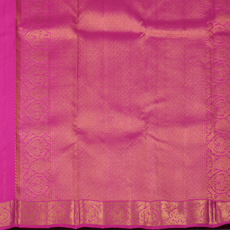 Hayagrivas Handloom Magenta Pink Kanjivaram Silk Saree KBE1057I3-1