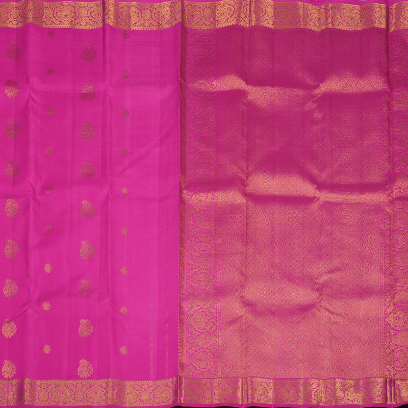 Hayagrivas Handloom Magenta Pink Kanjivaram Silk Saree KBE1057I3-1