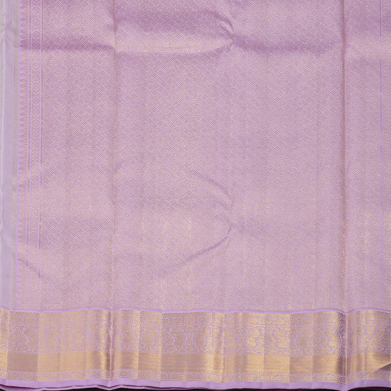 Hayagrivas Handloom Pista Green Kanjivaram Silk Saree with Lavendar Border KBE1057I5-1