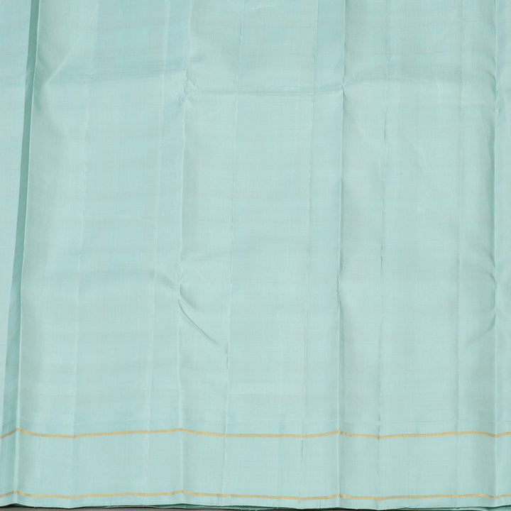 Hayagrivas Handloom Multicolour Checks Kanjivaram Silk Saree with Powder Blue Border KBE1058I1-1