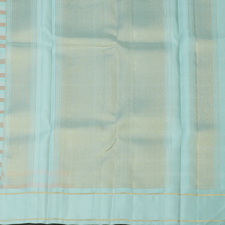 Hayagrivas Handloom Multicolour Checks Kanjivaram Silk Saree with Powder Blue Border KBE1058I1-1