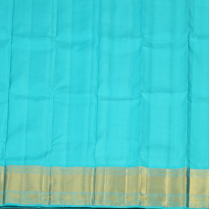 Hayagrivas Pure Kanjivaram Pattu Pavadai in Lavendar with Serene Blue KBE1067I2-1