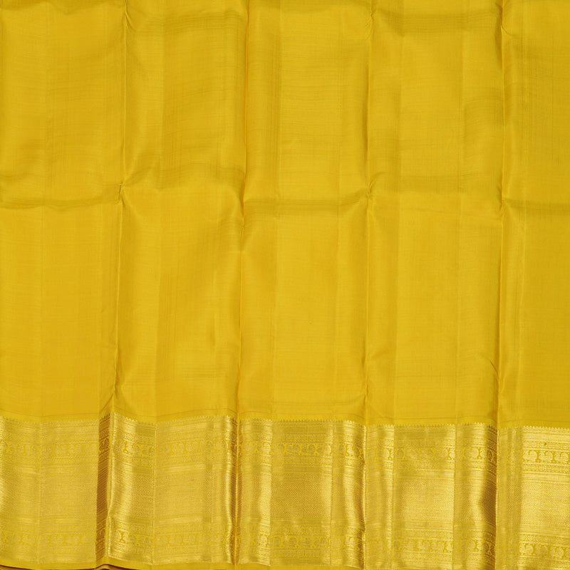 Hayagrivas Handloom Pure Kanjivaram Pattu Pavadai in Rose Pink with Golden Yellow KBE1067I3-1