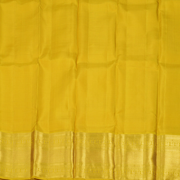 Hayagrivas Handloom Pure Kanjivaram Pattu Pavadai in Rose Pink with Golden Yellow KBE1067I3-1