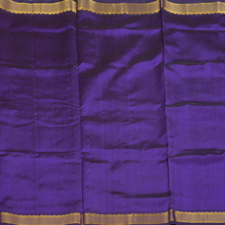 Hayagrivas Lavendar Pure Ten Yards Silk Cotton Saree KBE106D2-3
