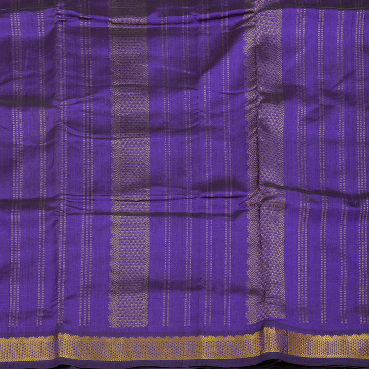 Hayagrivas Lavendar Pure Ten Yards Silk Cotton Saree KBE106D2-3