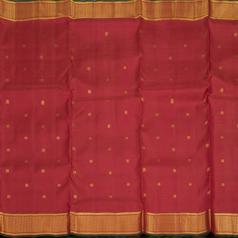 Hayagrivas Handloom Maroon Kanjivaram Ten Yards Silk Saree KBE1071I3-1