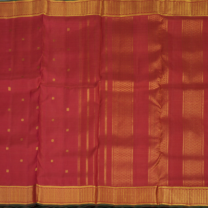 Hayagrivas Handloom Maroon Kanjivaram Ten Yards Silk Saree KBE1071I3-1