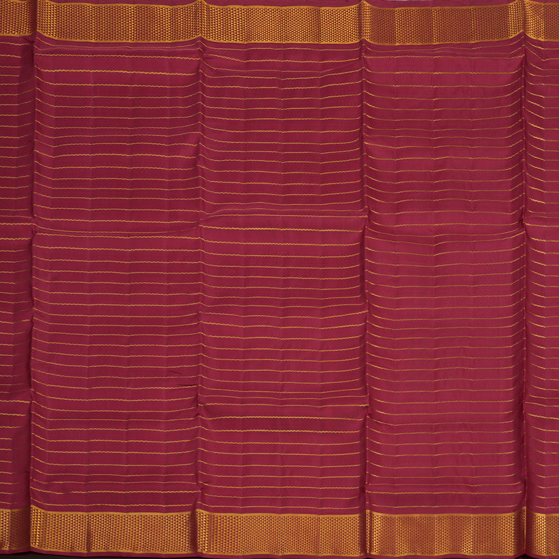Hayagrivas Handloom Maroon Kanjivaram Ten yards Silk Saree KBE1071I7-1