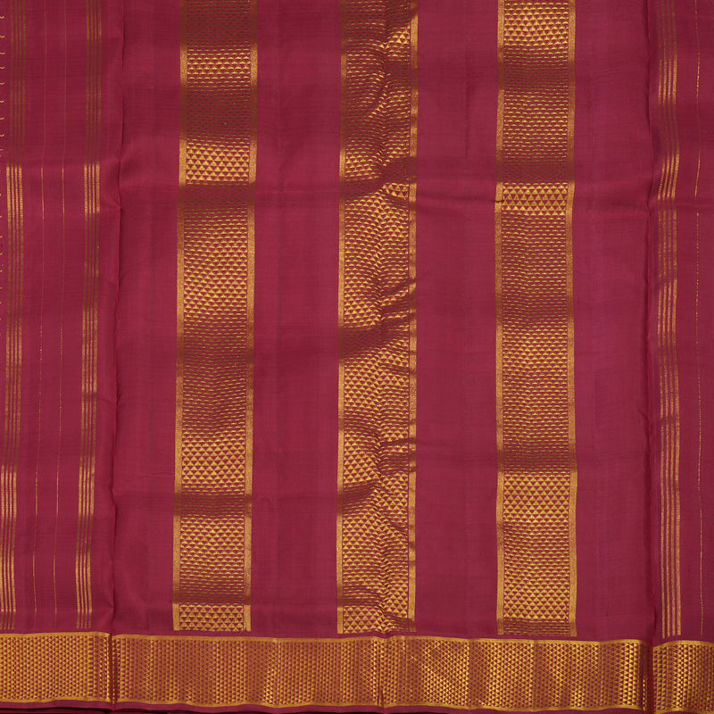 Hayagrivas Handloom Maroon Kanjivaram Ten yards Silk Saree KBE1071I7-1