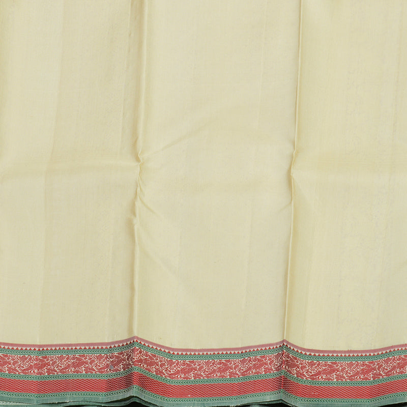 Hayagrivas Handloom Bright Sandal Kanjivaram Silk Saree KBE1073I13-1