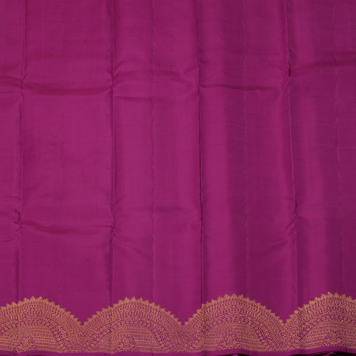 Hayagrivas Handloom Wine Purple Kanjivaram Silk Saree KBE1075I20-3