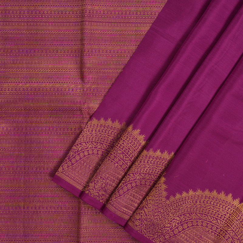 Hayagrivas Handloom Wine Purple Kanjivaram Silk Saree KBE1075I20-3