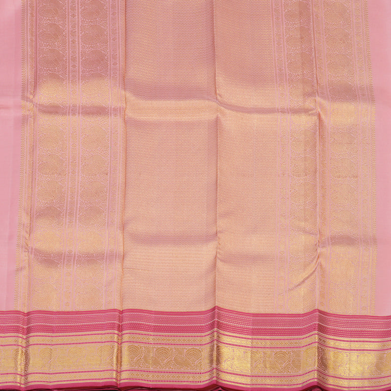 Hayagrivas Handloom Rose Pink Kanjivaram Silk Saree KBE1075I27-1