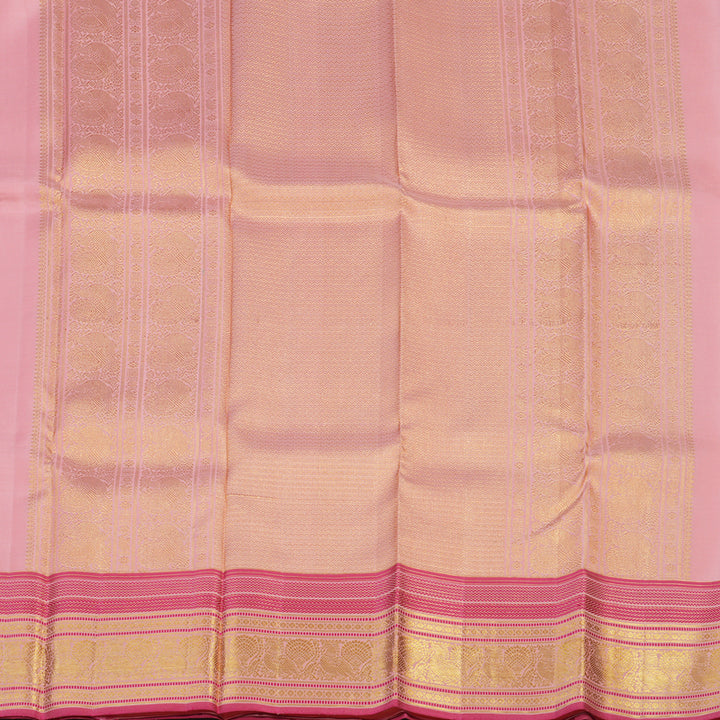 Hayagrivas Handloom Rose Pink Kanjivaram Silk Saree KBE1075I27-1