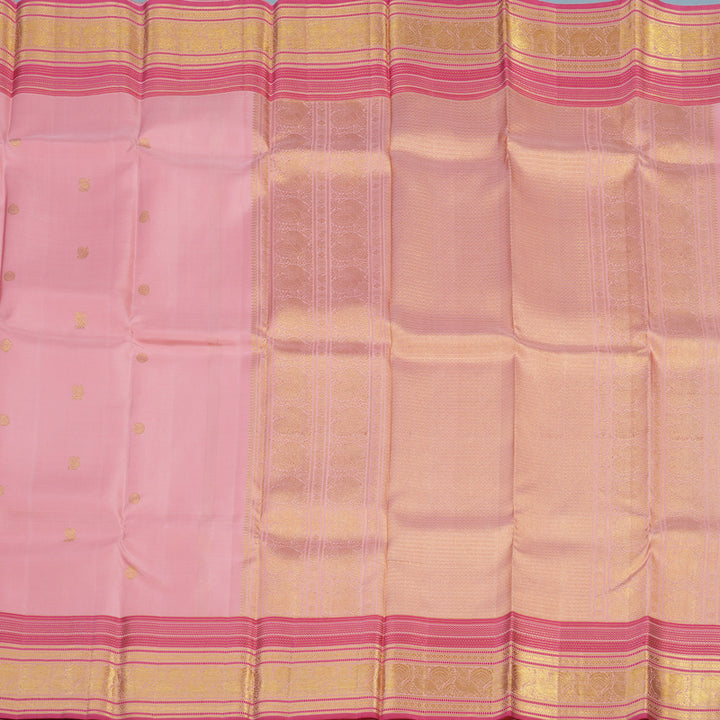 Hayagrivas Handloom Rose Pink Kanjivaram Silk Saree KBE1075I27-1