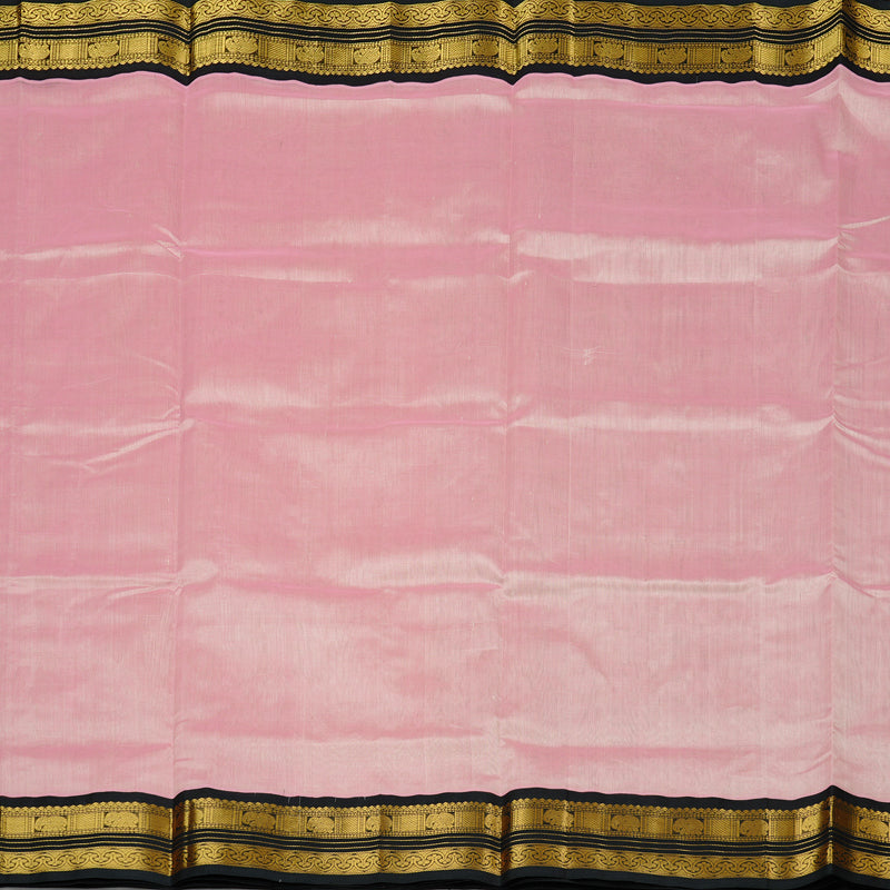 Hayagrivas Handloom Silk Cotton Saree in Alluring Baby Pink KBE107D7-15