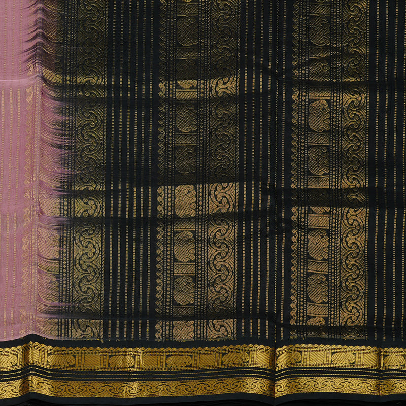 Hayagrivas Handloom Silk Cotton Saree in Alluring Baby Pink KBE107D7-15