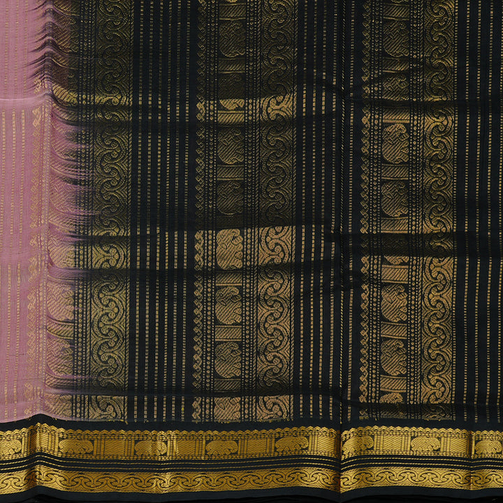 Hayagrivas Handloom Silk Cotton Saree in Alluring Baby Pink KBE107D7-15