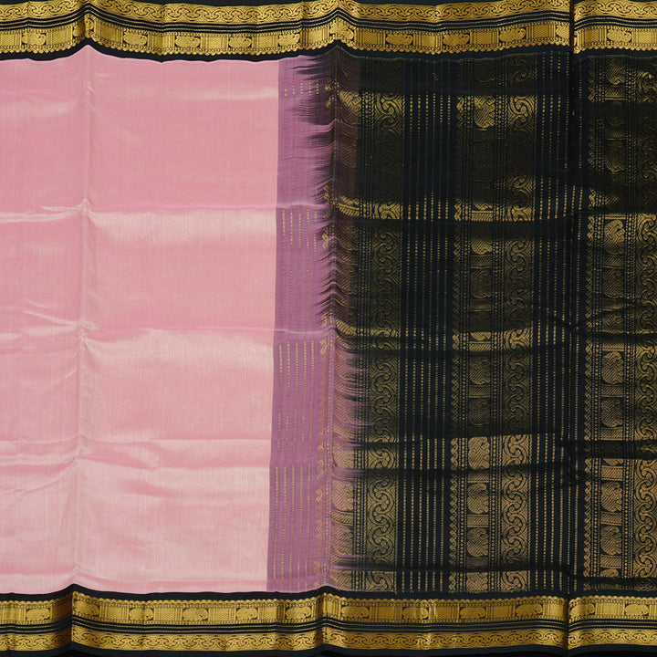 Hayagrivas Handloom Silk Cotton Saree in Alluring Baby Pink KBE107D7-15