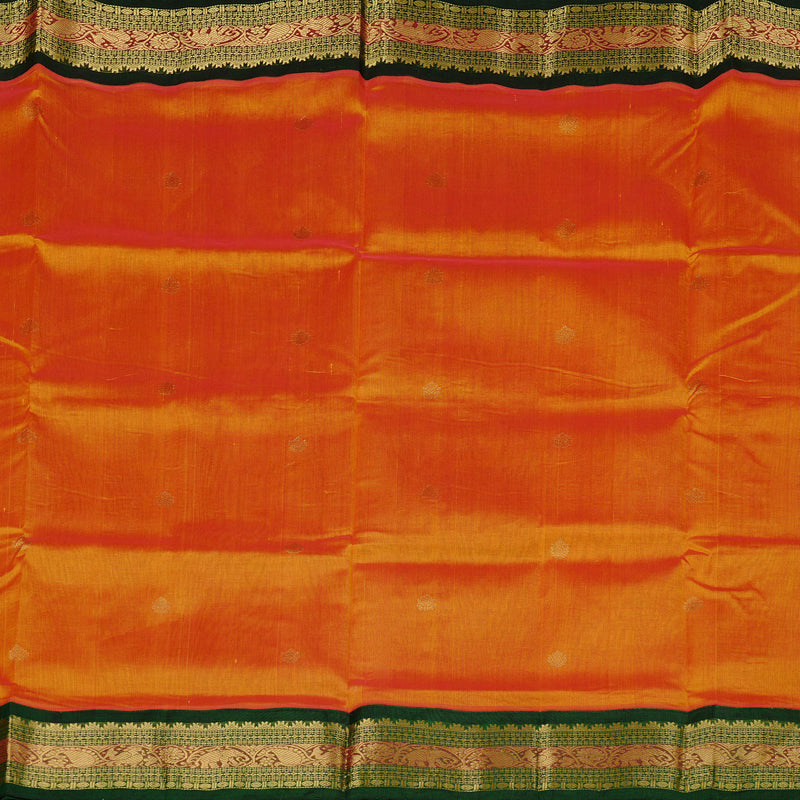 Hayagrivas Handloom Pure Silk Cotton Saree in Captivating Mango Yellow KBE107D8-17