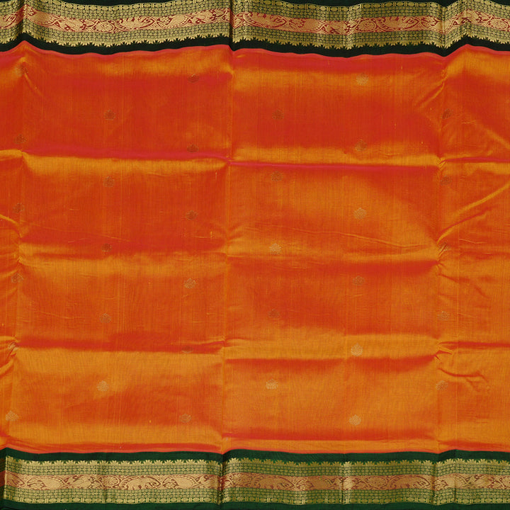 Hayagrivas Handloom Pure Silk Cotton Saree in Captivating Mango Yellow KBE107D8-17