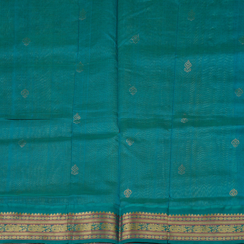 Hayagrivas Handloom Pure Silk Cotton Saree in Divine Sandal KBE107D8-5