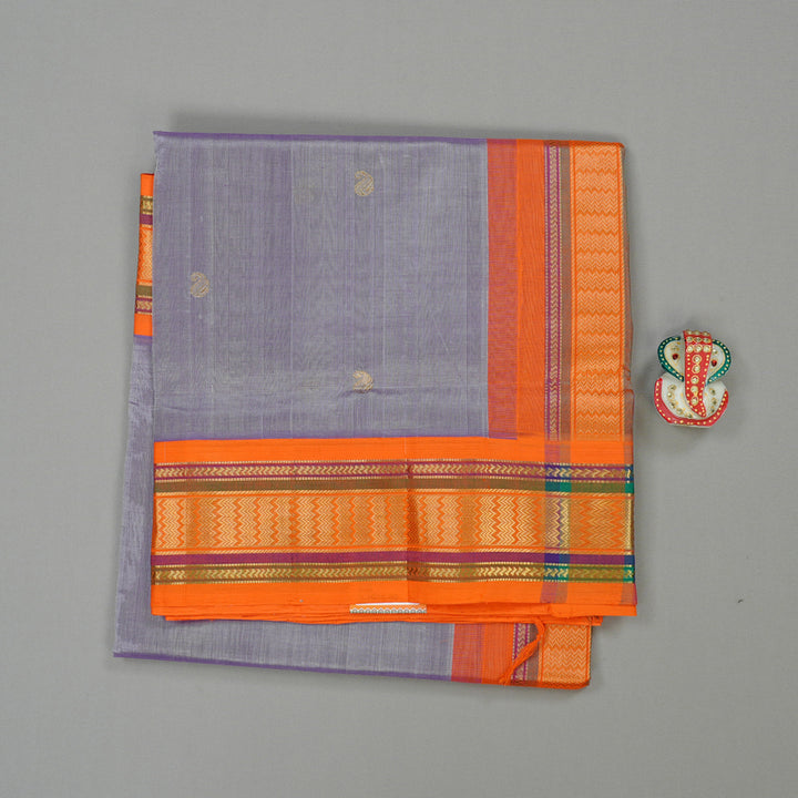 Hayagrivas Handloom Pure Silk Cotton Saree in Exquisite Lavender KBE107D8-7