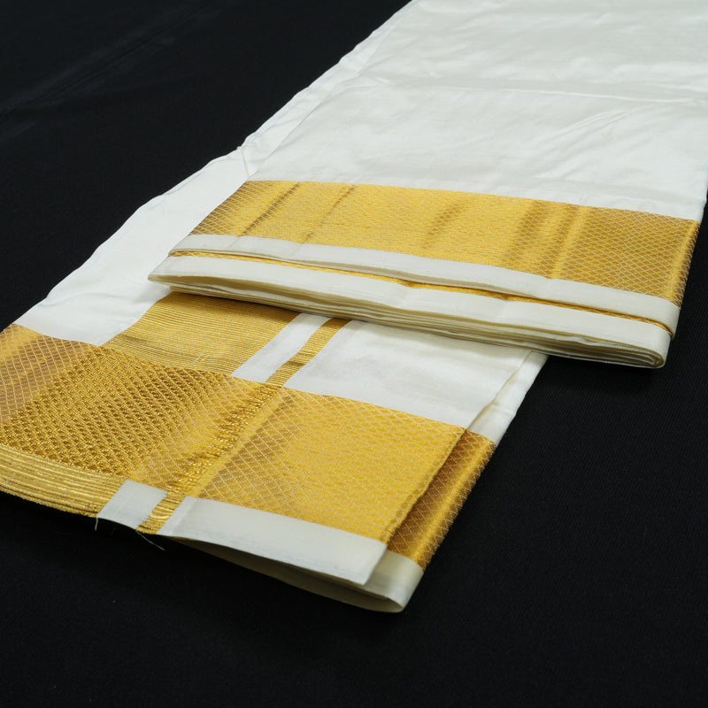 Hayagrivas Handloom 8 mulam Silk Dhoti (100K) KBE1080I1-1