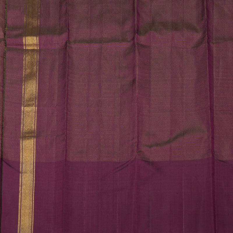 Hayagrivas Handloom Violet Kanjivaram Silk Saree KBE1082I2-1