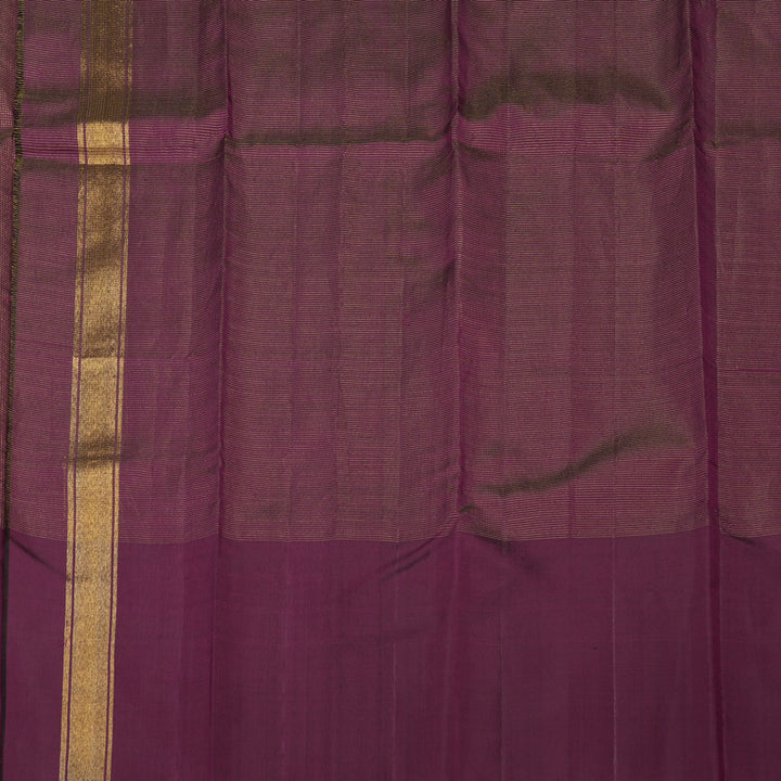 Hayagrivas Handloom Violet Kanjivaram Silk Saree KBE1082I2-1
