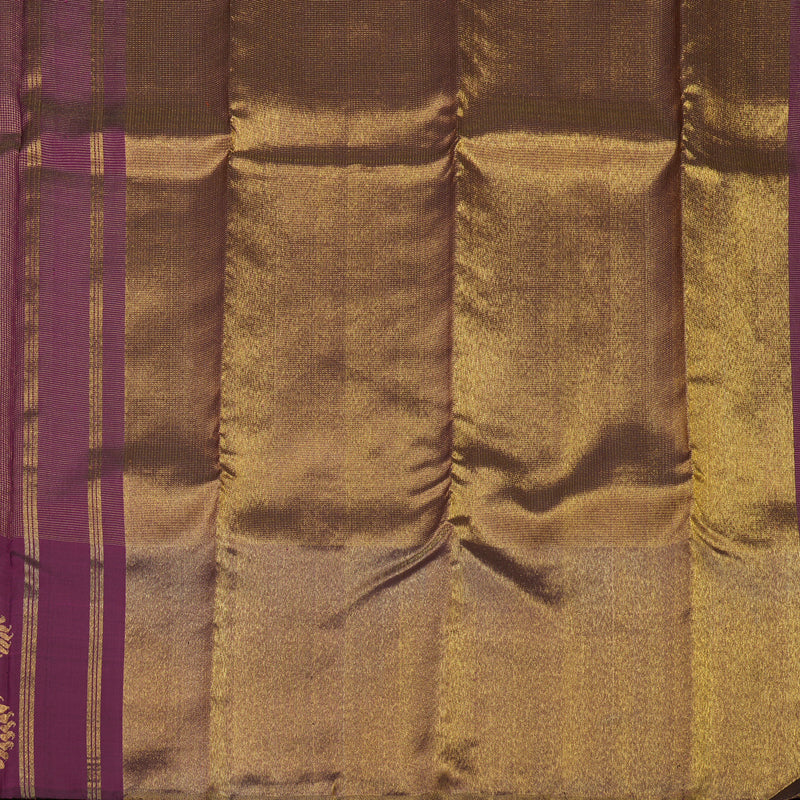 Hayagrivas Handloom Violet Kanjivaram Silk Saree KBE1082I2-1