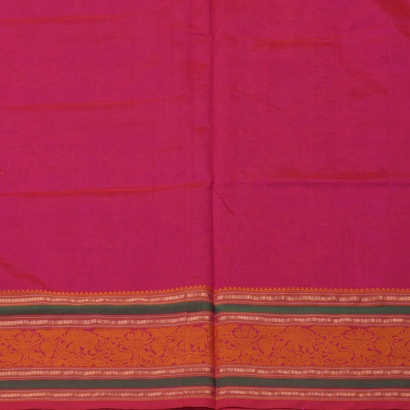 Hayagrivas Handloom Dark Pink Silk Cotton Saree KBE1083I7-3