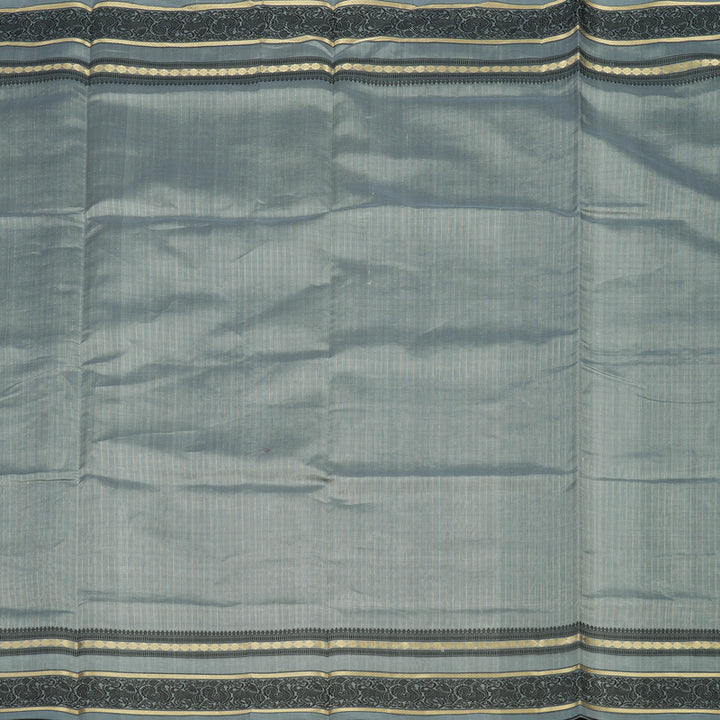 Hayagrivas Handloom Silver Grey Pure Silk Cotton Saree KBE1083I7-6