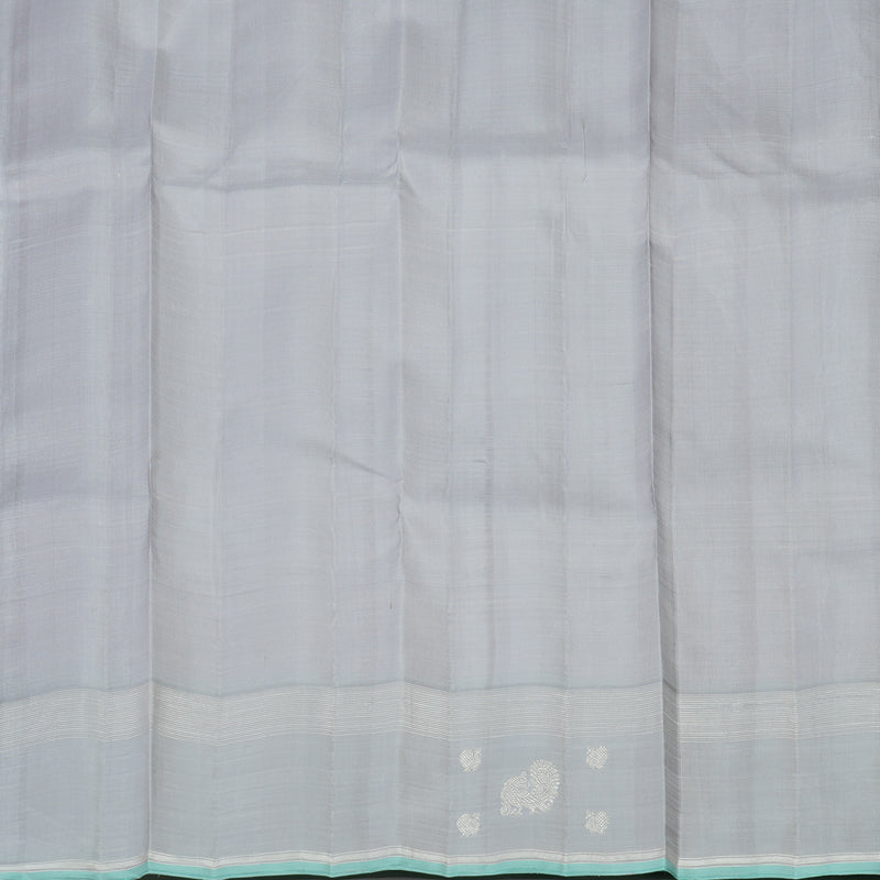 Hayagrivas Handloom Lilac Kanjivaram Silk Saree with Pale Lilac Border KBE1086I2-1