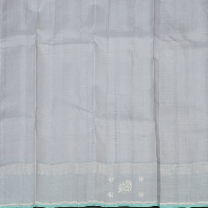 Hayagrivas Handloom Lilac Kanjivaram Silk Saree with Pale Lilac Border KBE1086I2-1